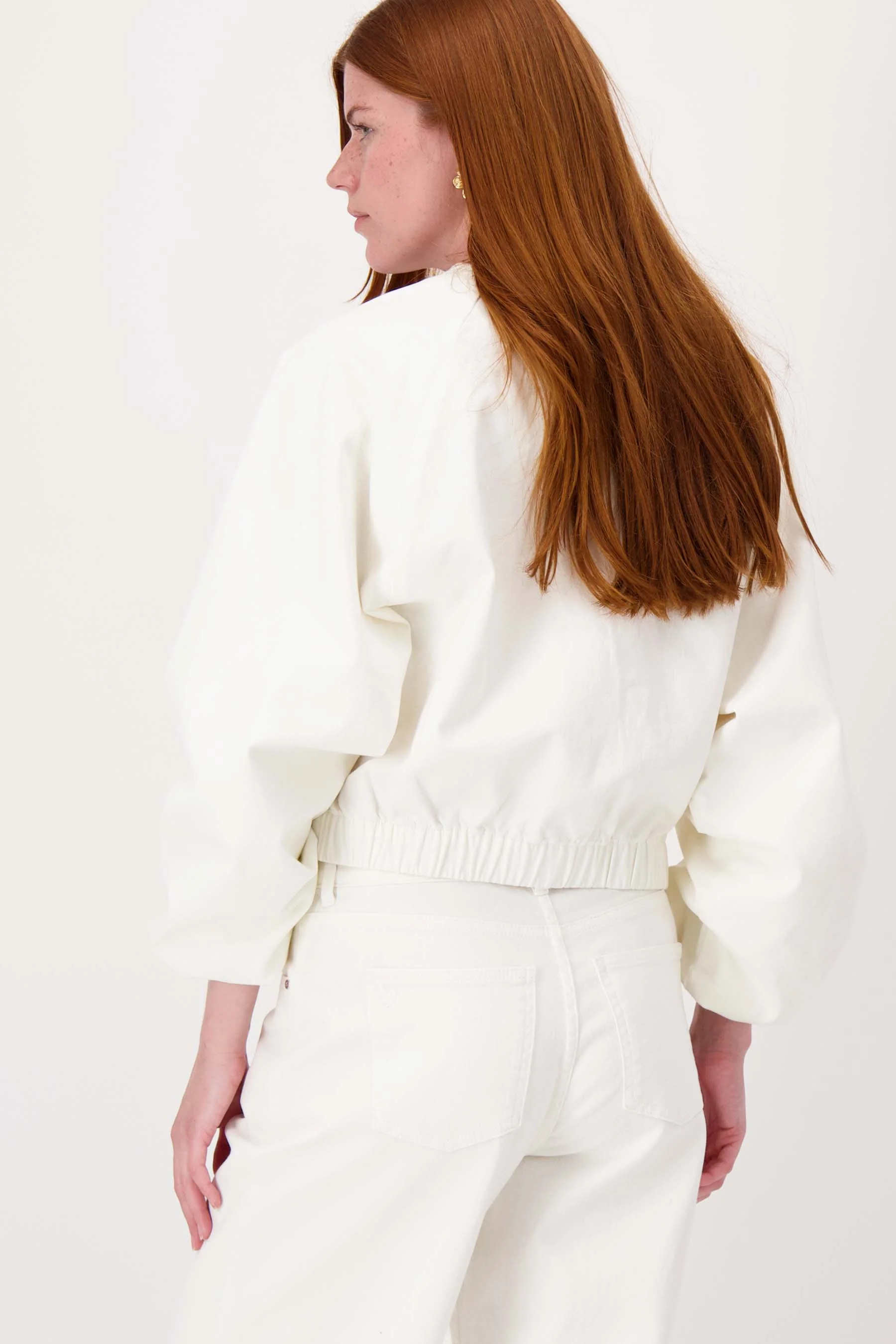 wideleg jeans gekleurd | off white - Image 4