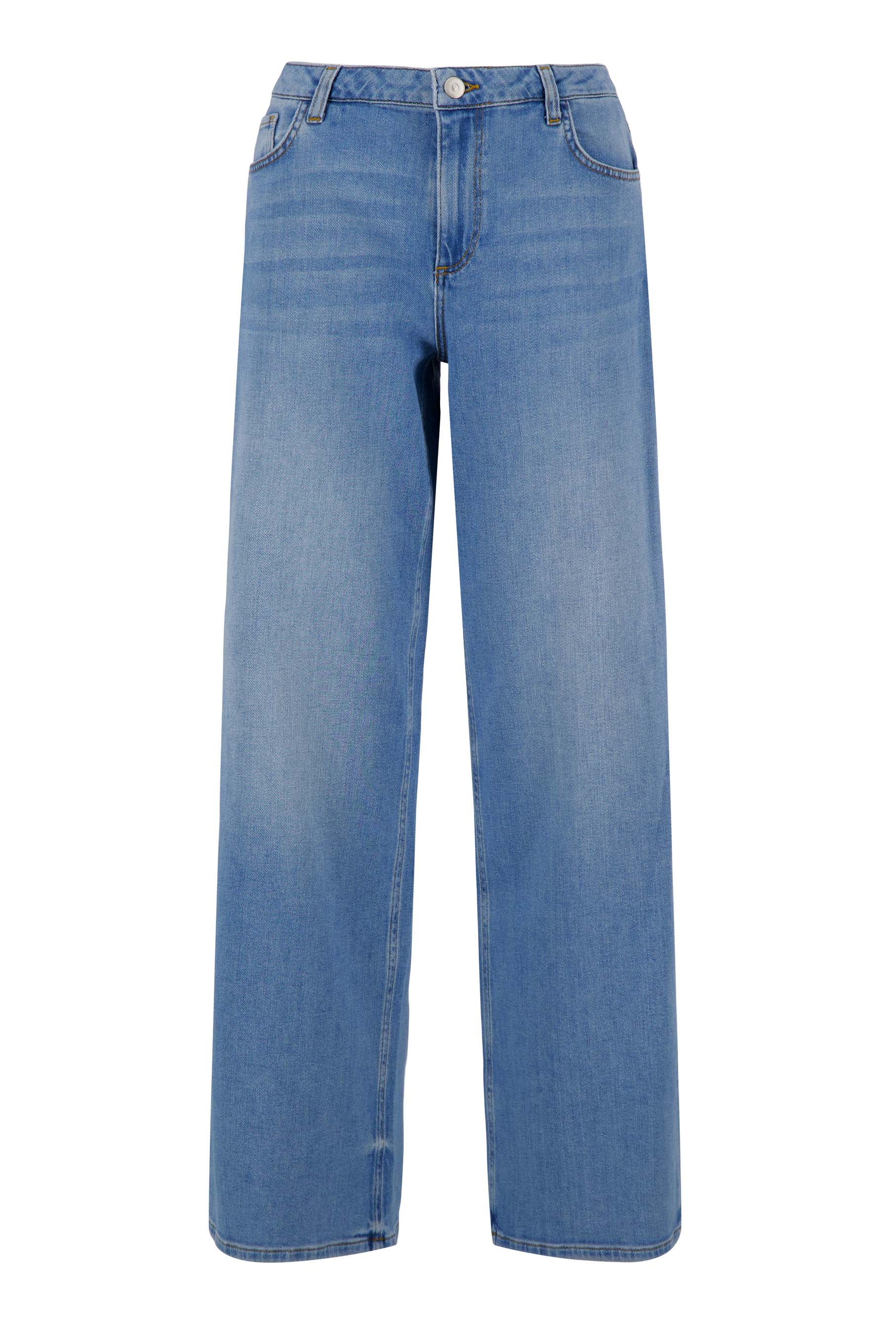 wideleg jeans | mid blue denim - Image 5