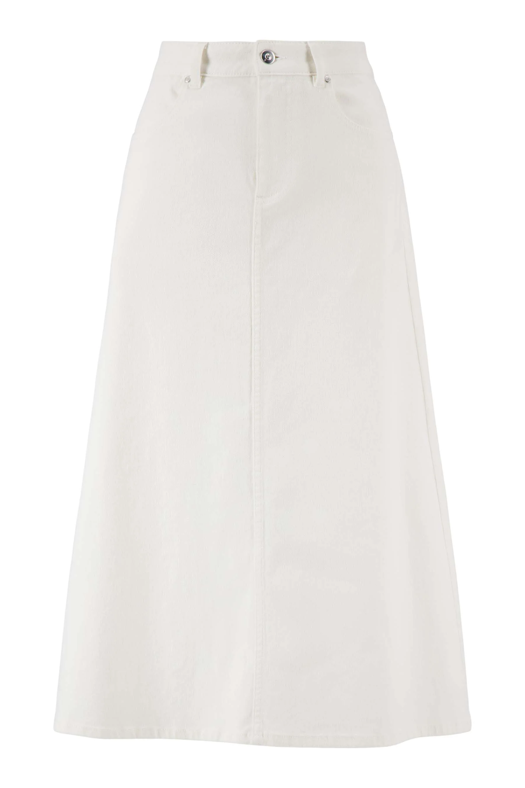 wijde jeans rok | off white - Image 6