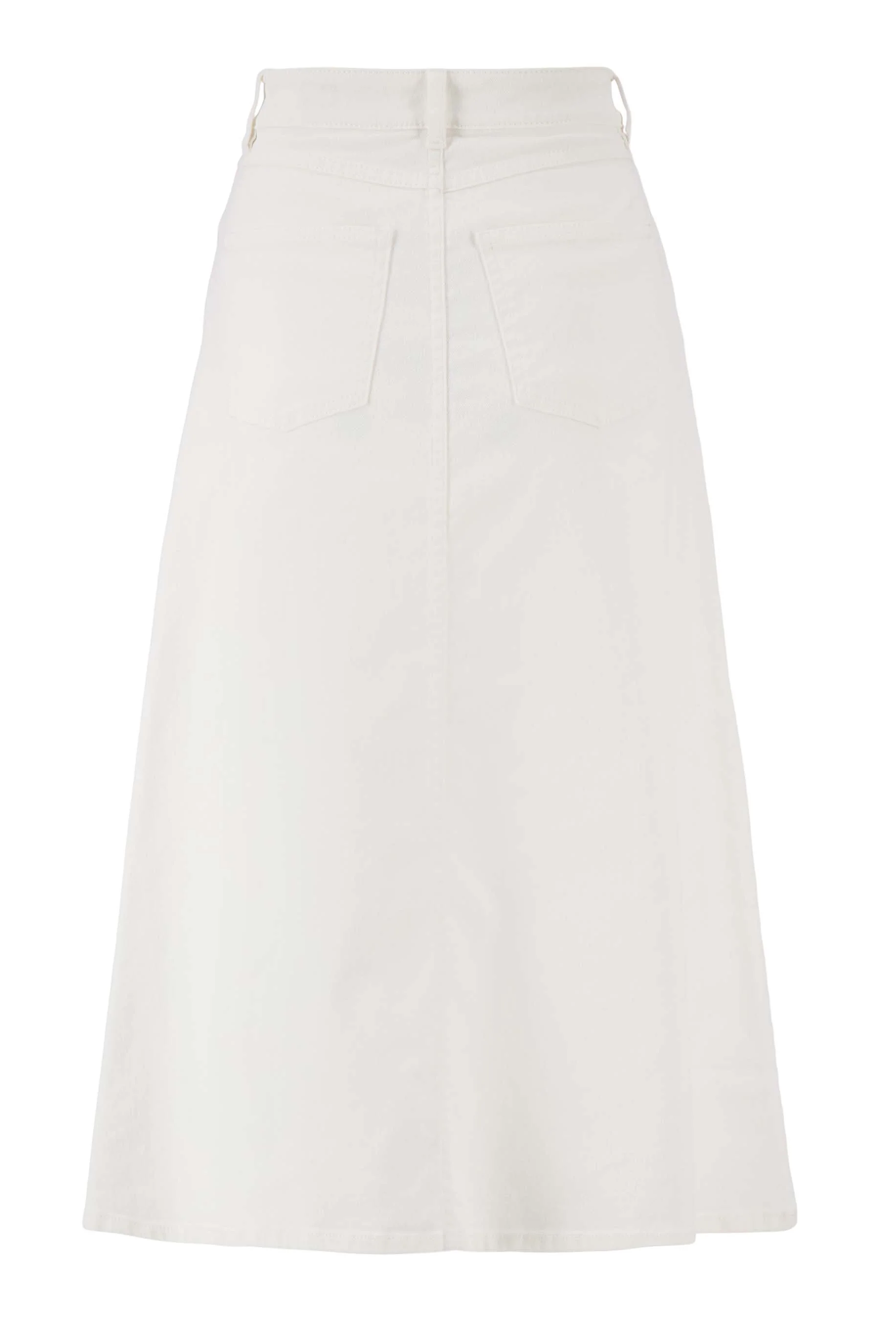 wijde jeans rok | off white - Image 7