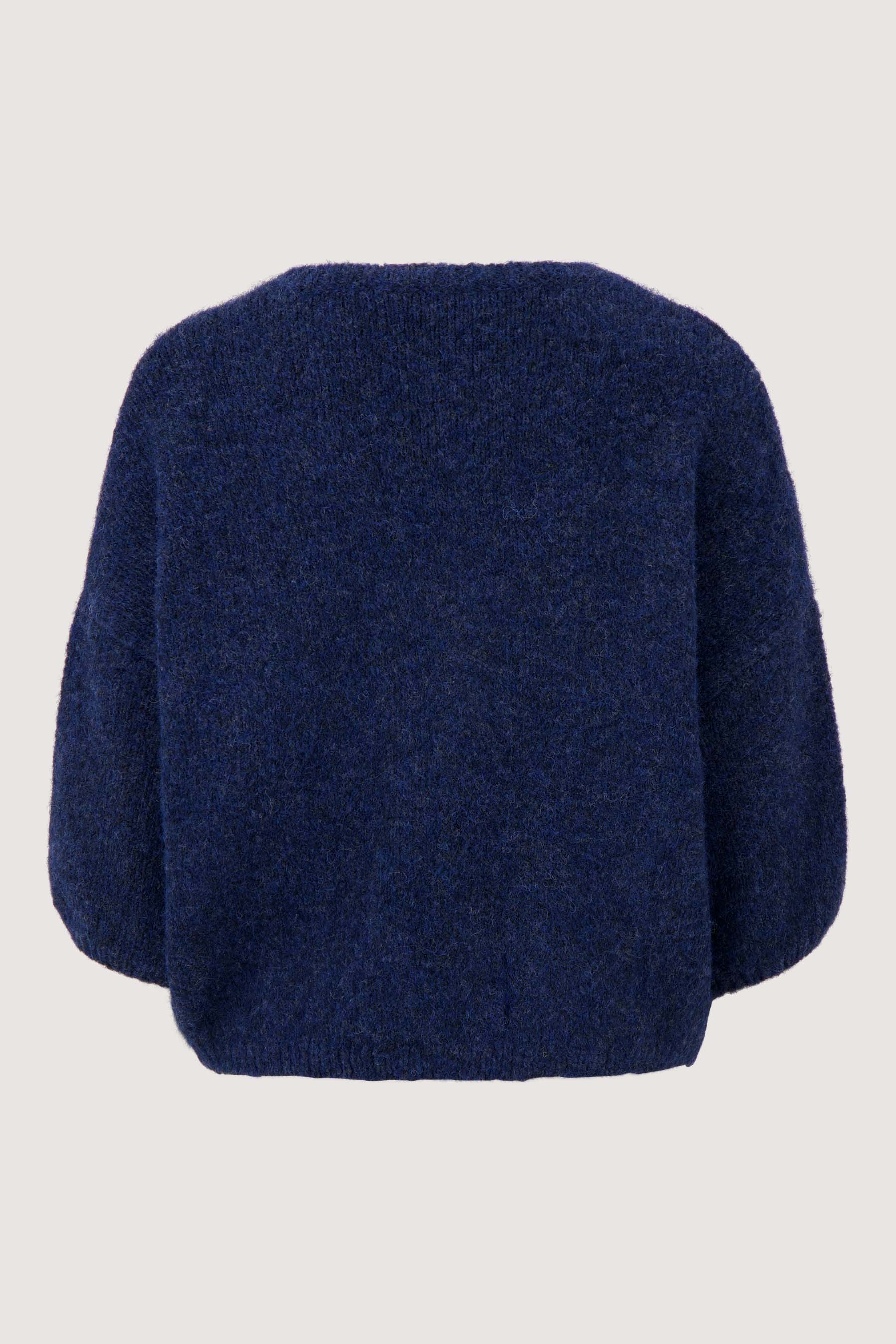 zacht basis vest met vleermuis mouwen en broche | summer navy - Image 6